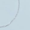 Jessica Petite Paperclip Chain White - Image 2