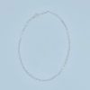 Jessica Petite Paperclip Chain White