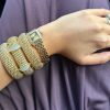 Antoinette Yellow Cuff with White Topaz - Image 3